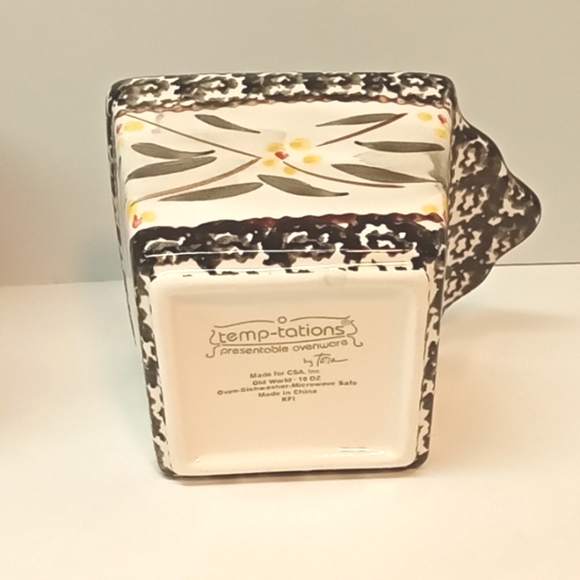 Old World Black by Temp-Tations by Tara individual square baker. Set: 4 - Picture 5 of 8